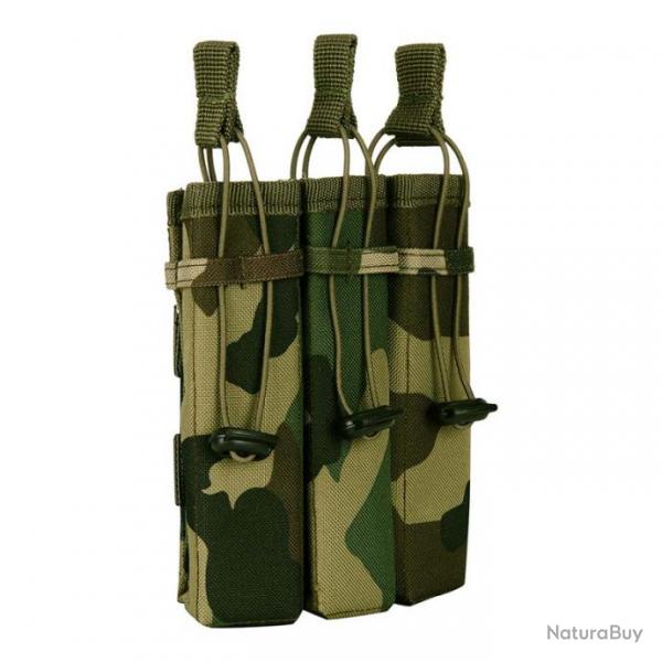 Pochette Molle EL x3 Chargeurs pistolet (101 Inc) Woodland