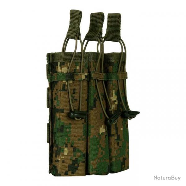 Pochette Molle EL x3 Chargeurs pistolet (101 Inc) Dig Woodland