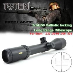 TOTEN Lunette de Visée 2-24x50 tube de 35mm paiement en 3 ou 4 fois  - LIVRAISON GRATUITE !!