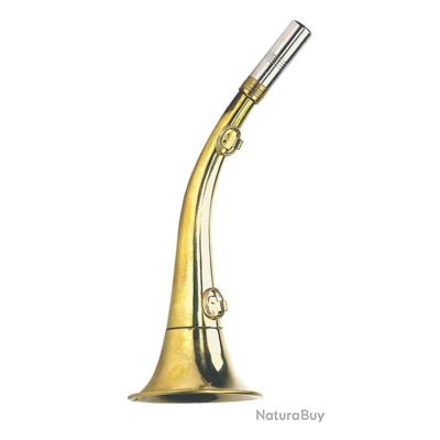Corne De Chasse De Poche ELLESS France – Laiton Doré Et Chrome – Occasion