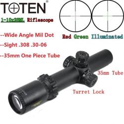 TOTEN Lunette de Visée 1-10x28 Scope paiement en 3 ou 4 fois  - LIVRAISON GRATUITE !!