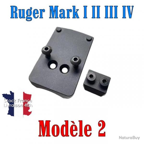 Embase montage point rouge Ruger Mark I II III MK IV 22 45 - Modle 2 - Stock France