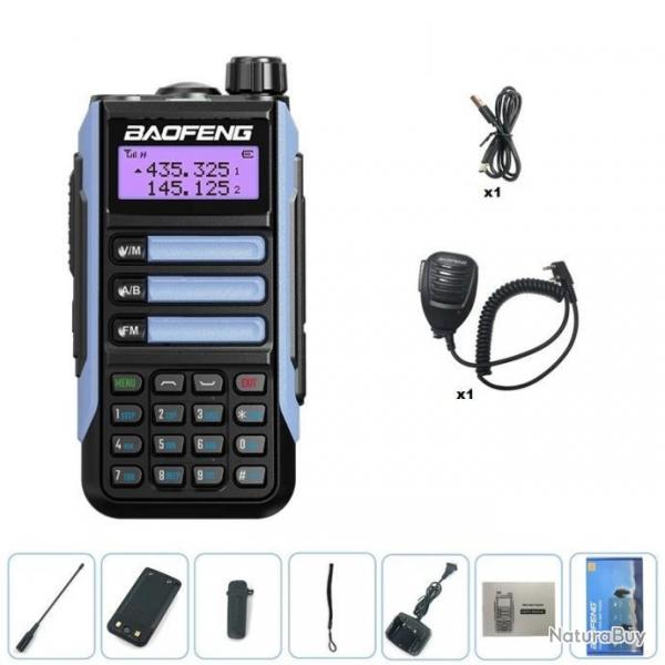 Talkie-Walkie Baofeng UV-16 Pro (Bleu) + Micro - LIVRAISON GRATUITE