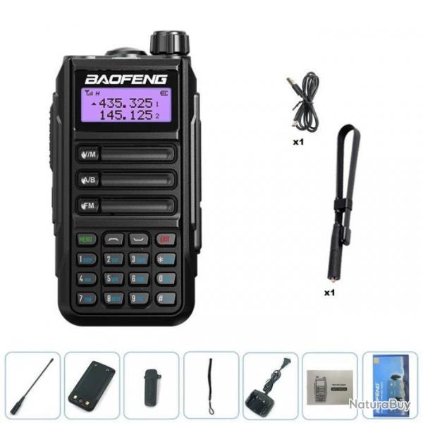 Talkie-Walkie Baofeng UV-16 Pro (Noir) + Antenne Pliante - LIVRAISON GRATUITE