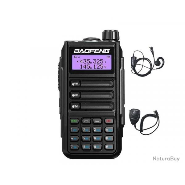 Talkie-Walkie Baofeng UV-16 Pro (Noir) + Micro et couteur - LIVRAISON GRATUITE