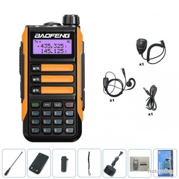 Talkie-Walkie Baofeng UV-16 Pro (Orange) + Micro et couteur - LIVRAISON GRATUITE