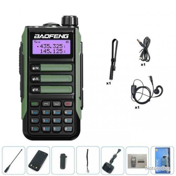 Talkie-Walkie Baofeng UV-16 Pro (Vert) + Antenne pliante et couteur - LIVRAISON GRATUITE