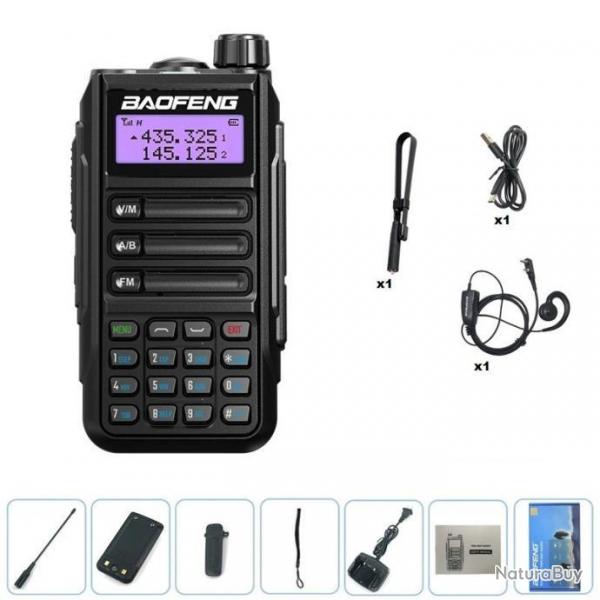 Talkie-Walkie Baofeng UV-16 Pro (Noir) + Antenne pliante et couteur - LIVRAISON GRATUITE