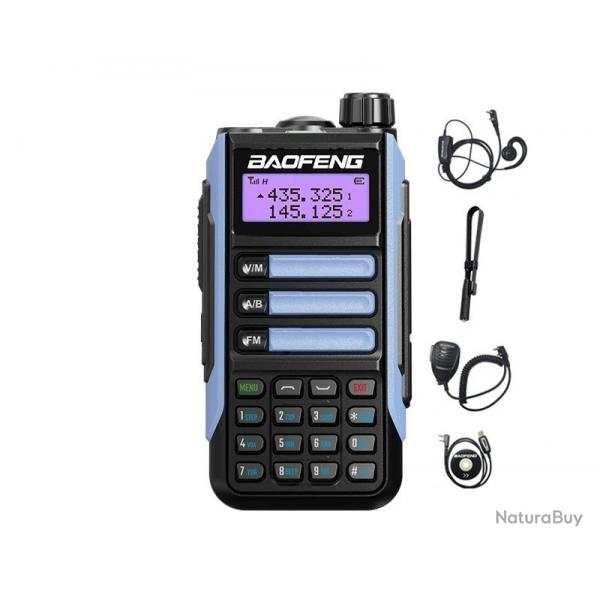 Talkie-Walkie Baofeng UV-16 Pro (Bleu) + Antenne, couteur, micro, cable USB - LIVRAISON GRATUITE