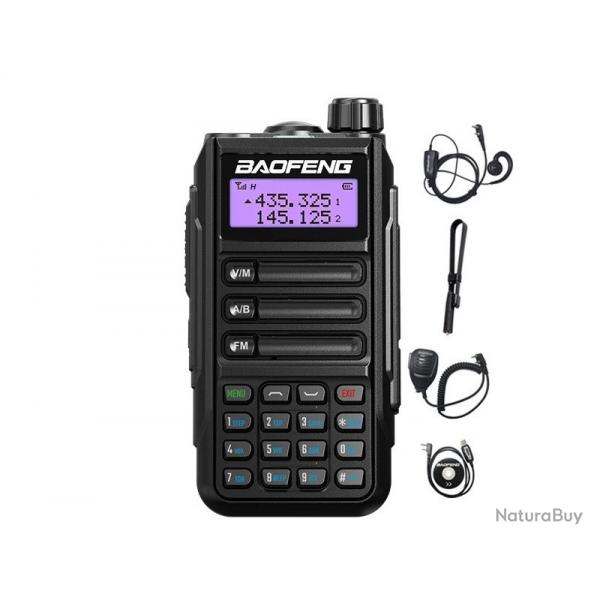 Talkie-Walkie Baofeng UV-16 Pro (Noir) + Antenne, couteur, micro, cable USB - LIVRAISON GRATUITE