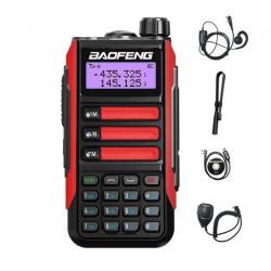 Talkie-Walkie Baofeng UV-16 Pro (Rouge) + Antenne, écouteur, micro, cable USB - LIVRAISON GRATUITE