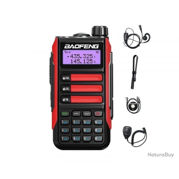 Talkie-Walkie Baofeng UV-16 Pro (Rouge) + Antenne, couteur, micro, cable USB - LIVRAISON GRATUITE