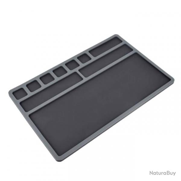 Tapis silicone dmontage arme gris fonc