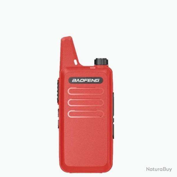 Talkie-Walkie Baofeng BF-T20 (Rouge) - LIVRAISON GRATUITE