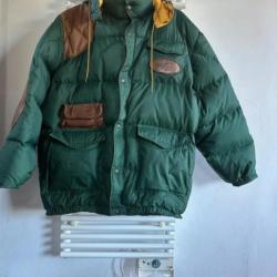 Doudoune Anorak Chevignon verte et jaune XL en duvet