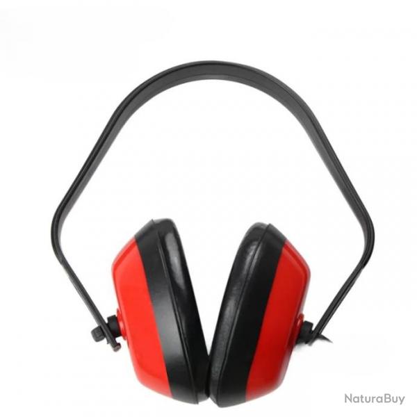 Casque anti-bruit rglable rouge