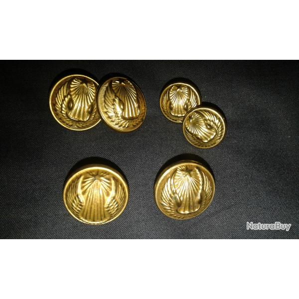 lots de boutons aviateur WW 1 1914/1918 GUYNEMER Nieuport17 escadrille de cicognes SPA 103