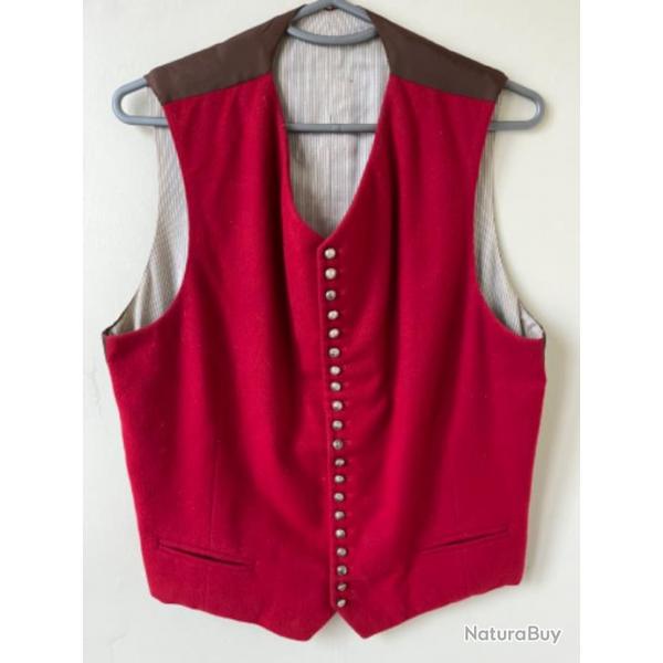 Gilet rouge militaire parade crmonie