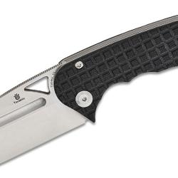 Couteau Tenable Bömbur Black Manche G10 Lame Acier D2 SW IKBS Linerlock Clip T1054A1