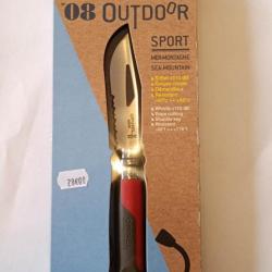 COUTEAU OPINEL numéro8 OUTDOOR SPORT MER ET MONTAGNE port inclus ref:opi012