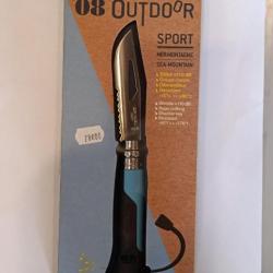 COUTEAU OPINEL numéro8 OUTDOOR SPORT MER ET MONTAGNE port inclus ref:opi013
