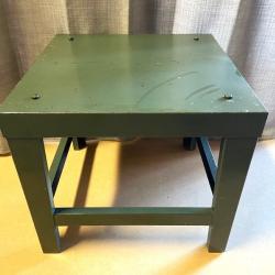 Petite Table Basse d'Appoint Industrielle Militaire Armée Française Vintage