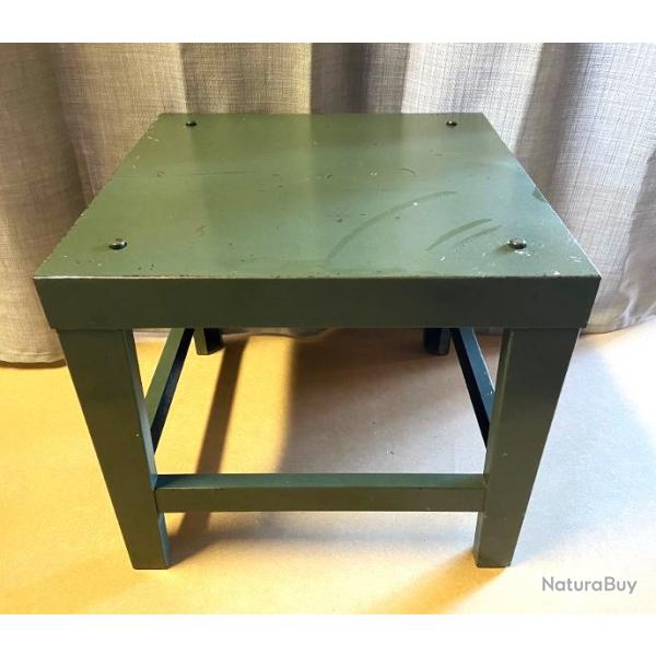 Petite Table Basse d'Appoint Industrielle Militaire Arme Franaise Vintage