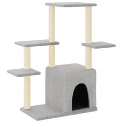 Arbre à chat meuble tour grimper jouet grattage grattoir escalade plateforme avec griffoirs en sisa