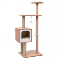 Arbre à chat meuble tour grimper jouet grattage grattoir escalade plateforme avec tapis à gratter e