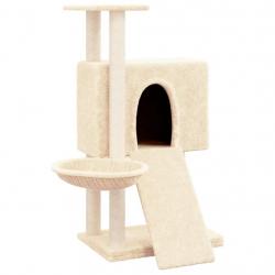 Arbre à chat meuble tour grimper jouet grattage grattoir escalade plateforme avec griffoirs en sisa