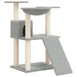Arbre à chat meuble tour grimper jouet grattage grattoir escalade plateforme avec griffoirs en sisa