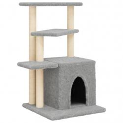 Arbre à chat meuble tour grimper jouet grattage grattoir escalade plateforme avec griffoirs en sisa