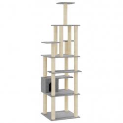 Arbre à chat meuble tour grimper jouet grattage grattoir escalade plateforme avec griffoirs en sisa