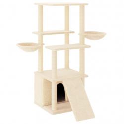 Arbre à chat meuble tour grimper jouet grattage grattoir escalade plateforme avec griffoirs en sisa