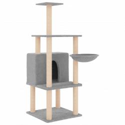 Arbre à chat meuble tour grimper jouet grattage grattoir escalade plateforme avec griffoirs en sisa