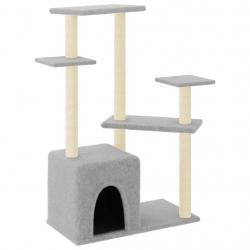 Arbre à chat meuble tour grimper jouet grattage grattoir escalade plateforme avec griffoirs en sisa