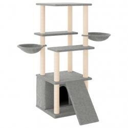 Arbre à chat meuble tour grimper jouet grattage grattoir escalade plateforme avec griffoirs en sisa