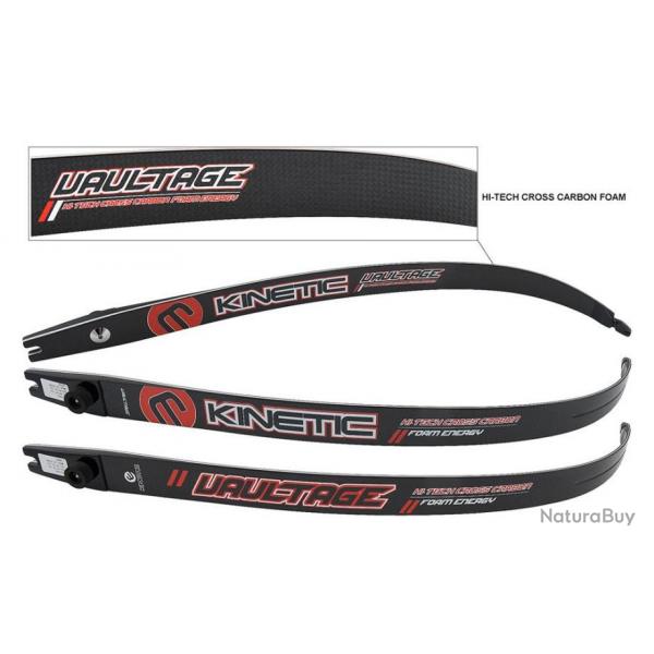 Branches Kinetic Vaultage 70" (34 lbs) si poigne 25" - 68" (38 lbs) si poigne 23" 34-38 lbs
