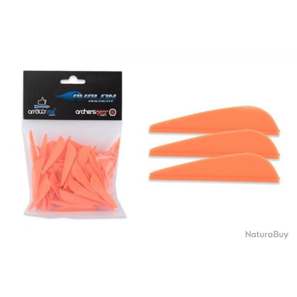 Lot de 100 plumes Avalon pour flche Hybrid Orange