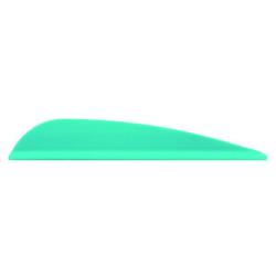 Plumes AAE Elite Plastifletch 23 en lot de 50 Teal