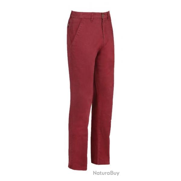 11022 PANTALON NOEL CLUB INTERCHASSE COULEUR FRAMBOISE DE TAILLE 38 A 52