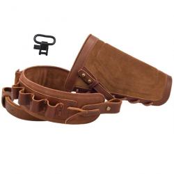 WAYNE'S DOG-écharpe de fusil de chasse en cuir durable avec crosse MARRON 16GA