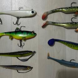 Lot de leurres souples big-bait