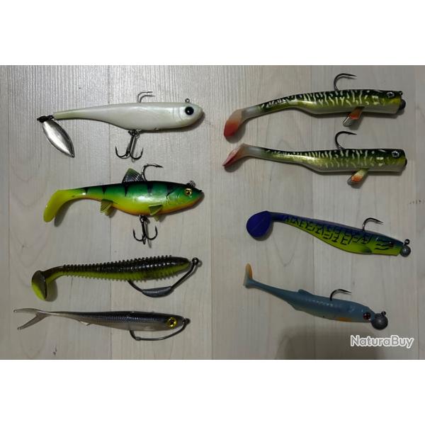 Lot de leurres souples big-bait