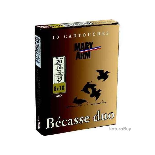 MARY ARM Cartouches de chasse Becasse duo - par boite de 10  20  / 70  29g