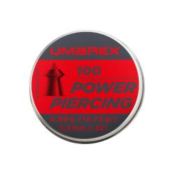 PLOMB POWER PIERCING UMAREX TETE POINTUE CAL 5.5 MM 0.89G X100