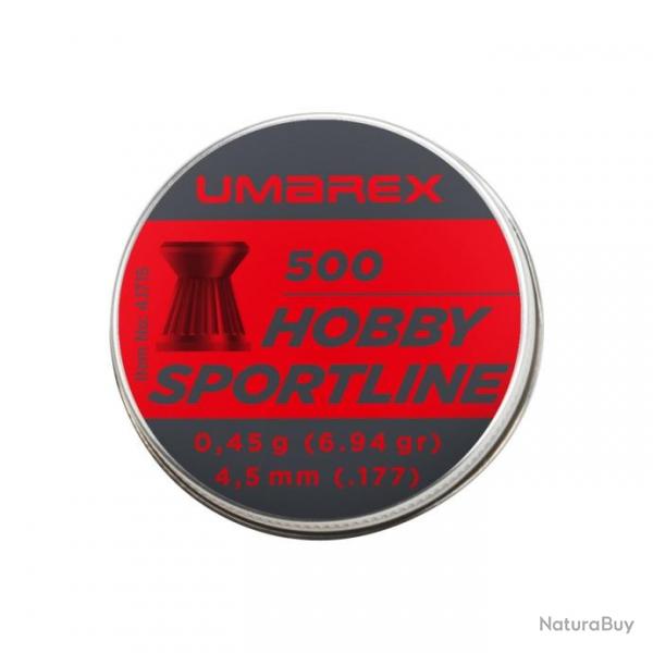 PLOMB HOBBY SPORTLINE UMAREX TETE PLATE CAL 4.5 MM 0.45G X500