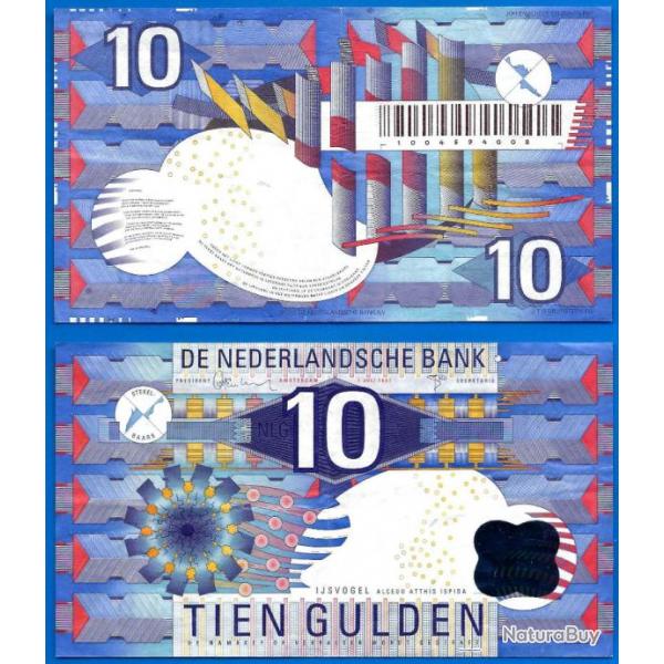 Pays Bas 10 Gulden 1997 Billet Guldens Netherlands Hollande