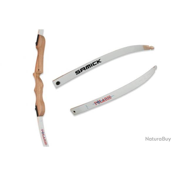 Branches recurve Samick Polaris poigne 24" alors arc 66-22 lbs, si poigne 22" alors arc 64-24 lbs,