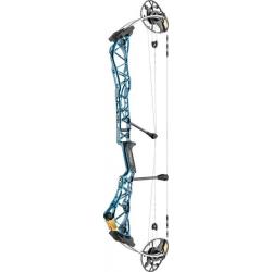 Arc à poulie Mathews Title 36 SWT LH 30.5" 55-65 lbs Turquoise avec branches noires